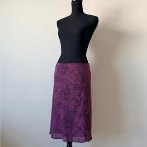 Express Purple Midi Skirt
